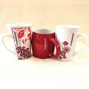 Starbucks Set Of 3 Coffee Mugs